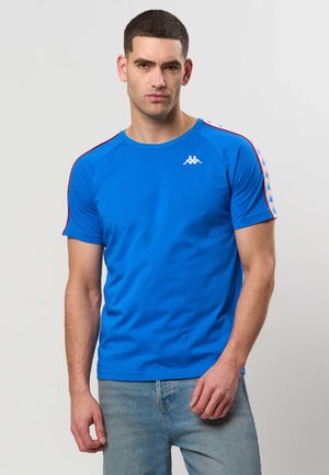 Kappa KMBANDA COEN - T-shirt imprimé - blue france/red md coral