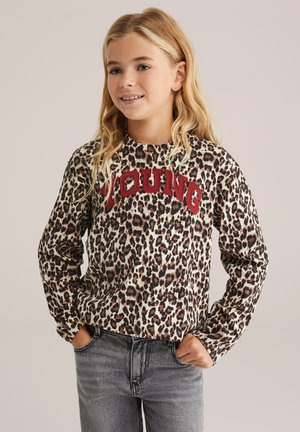 WE Fashion Top dugih rukava - light brown