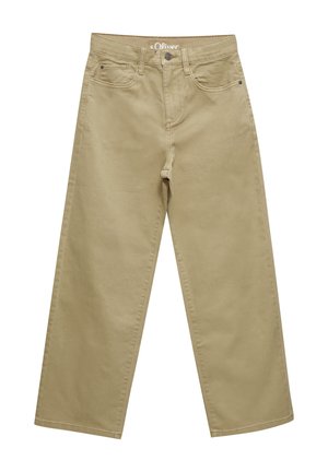 BAGGY TAILLE MI HAUTE  WIDE LEG - Relaxed fit jeans - sandfarben