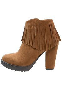 Refresh Bottines à talons hauts - camel
