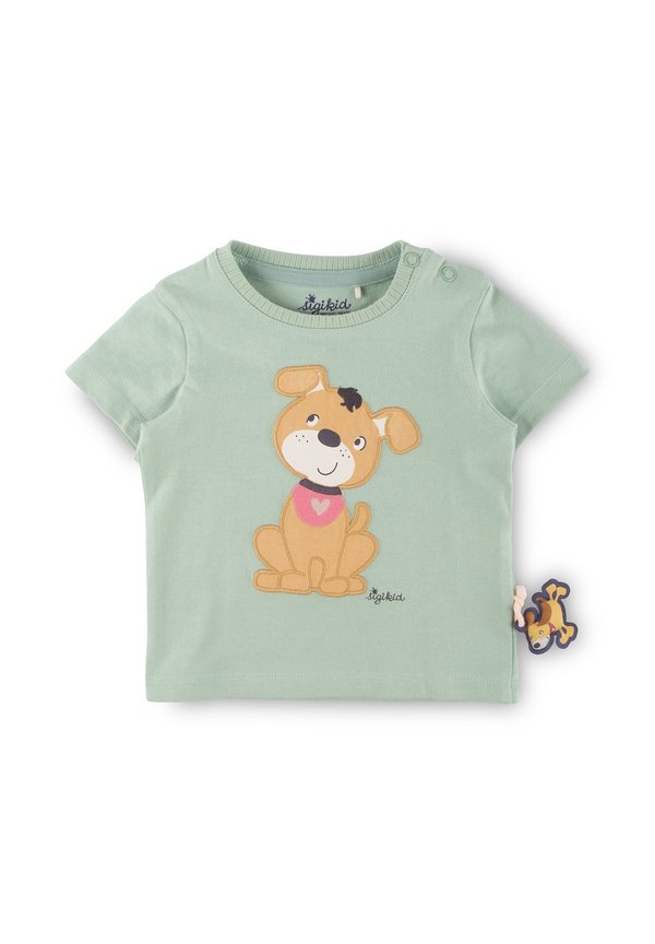 FUNNY DOG - T-Shirt print - grün