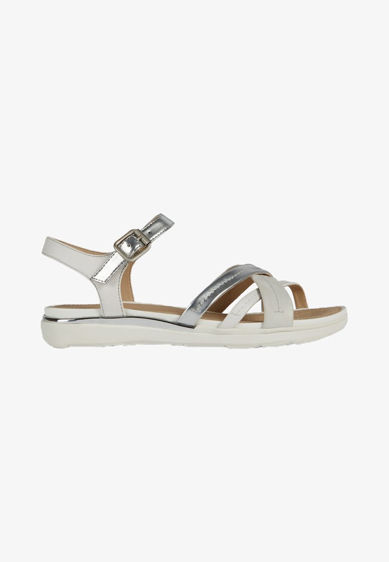 Geox HIVER - Sandales - silver/white