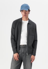 Samsøe Samsøe GUNA ZIP - Cardigan - black oyster
