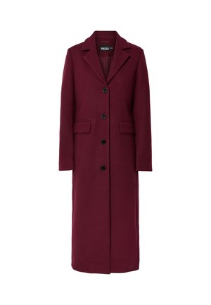 Pieces PCJADINE  - Klasický kabát - tawny port