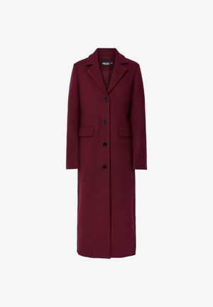 Pieces PCJADINE - Klasický kabát - tawny port