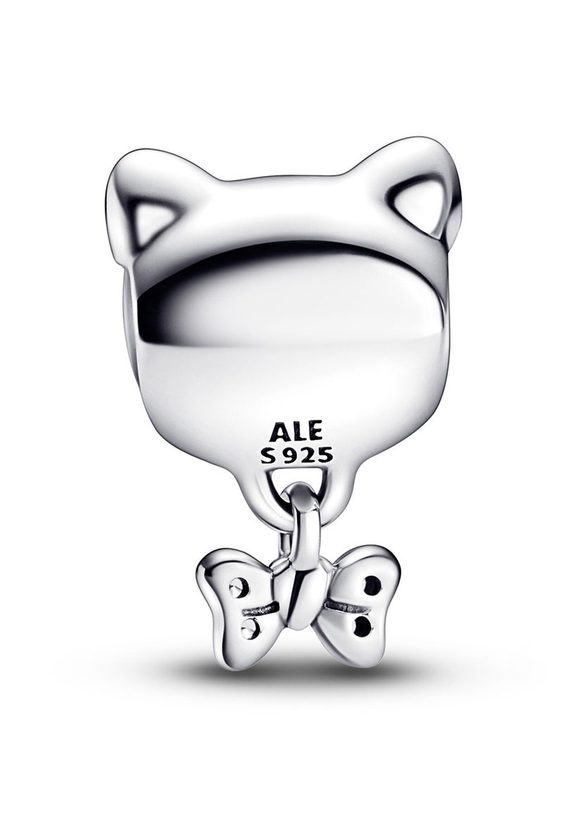 Ciondolo A Clip Con Gatto In Argento Sterling 925 – Gioiello Regalo In Sacchetto Di Raso - 2