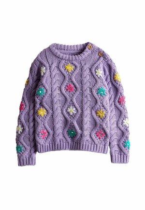 REGULAR FIT - EMBROIDERED CHUNKY  - Jersey de punto - lilac