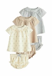 Next - 6 PIECE SET - REGULAR FIT - Printtipaita - beige  grey floral Pienoiskuva 1