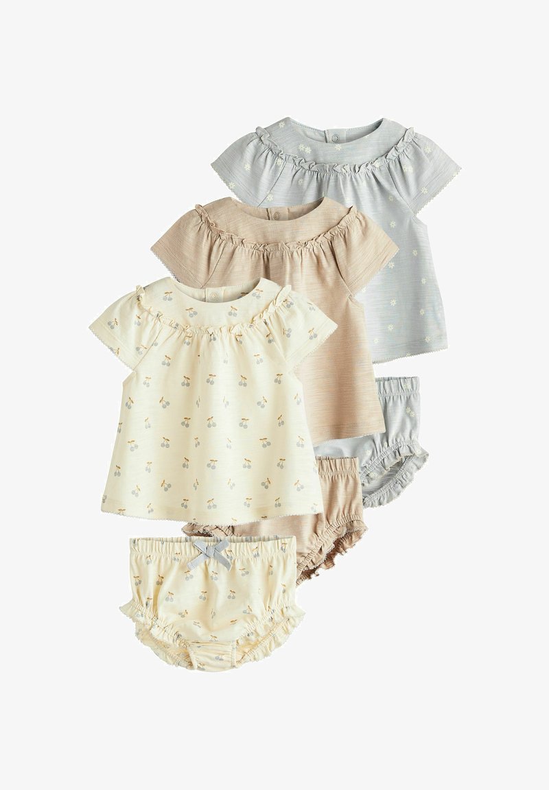 Next 6 PIECE SET - REGULAR FIT - Triko s potiskem - beige grey floral