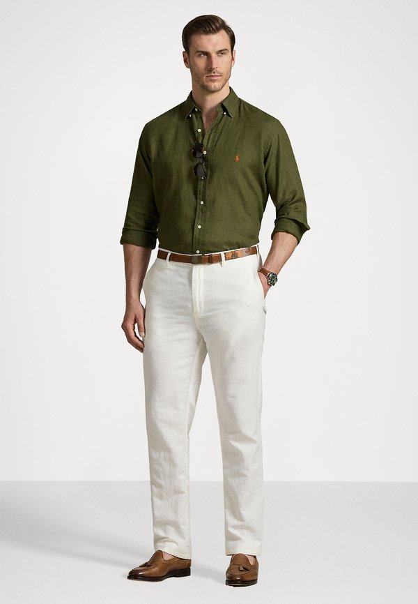 LINEN SHIRT - Shirt - new olive4