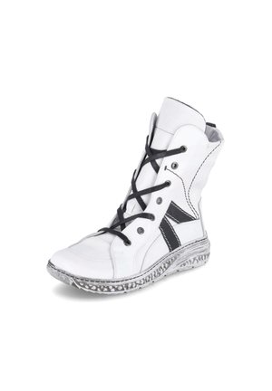 Lace-up ankle boots - weiß