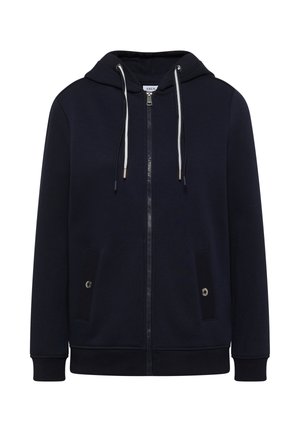 Cecil, SWEATJACKE MIT ANGERAUTER OBERFLÄCHE - Sweatjakke - urban dark blue