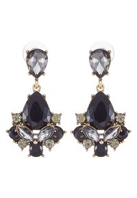 TERZIA - Orecchini - antikgold-coloured/black