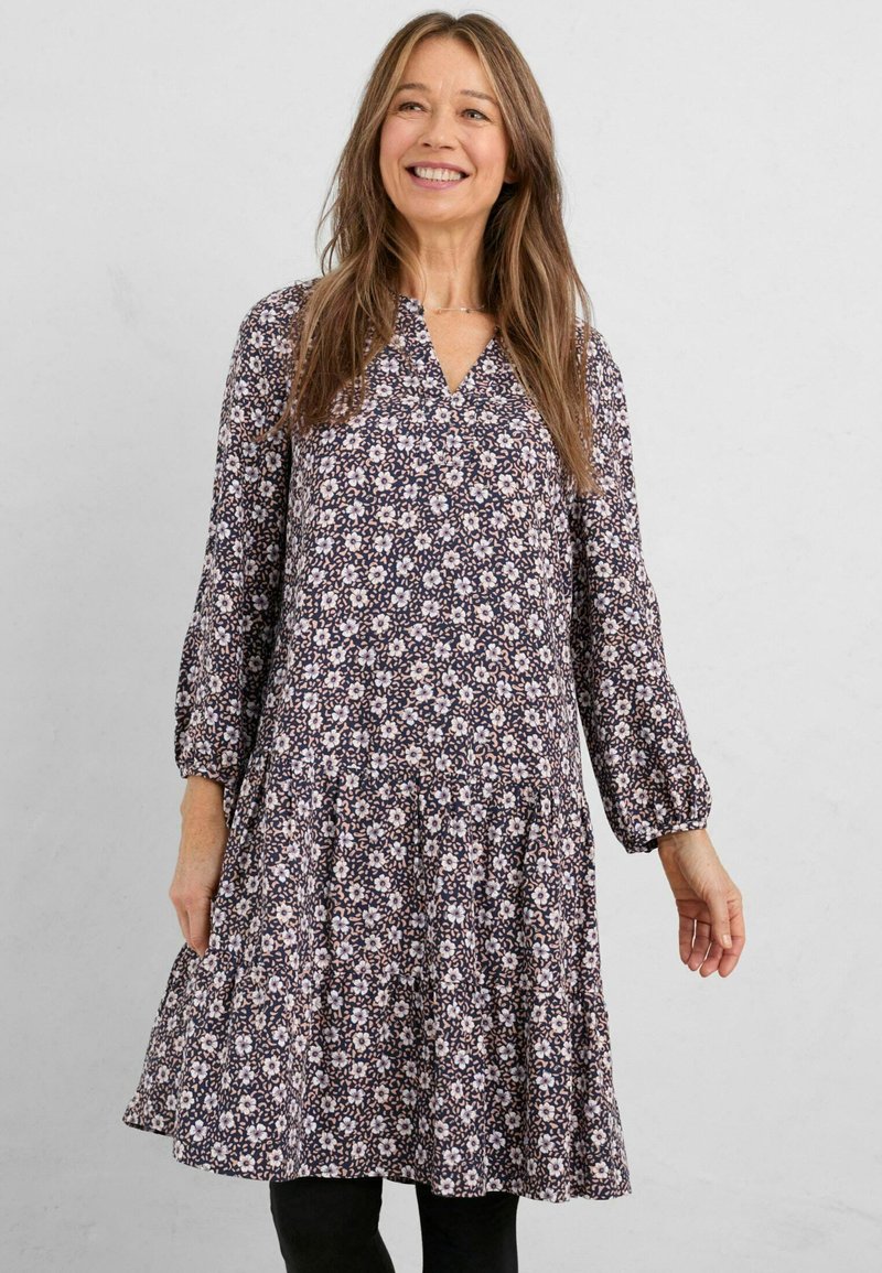 Seasalt Cornwall PROCTOR Day dress alpine carving maritime/dark