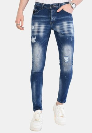 Local Fanatic VERFSPATTEN - Jeans Skinny Fit - blauw