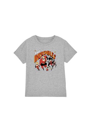PIXAR THE INCREDIBLES FAMILY ACTION - Print T-shirt - mottled grey