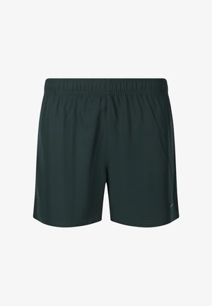 Mørkegrønne herreshorts til sport med elastisk talje, enkel design og let stof til sport eller afslappet brug.