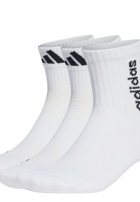 adidas Performance LIGHT MID-CUT 3 PAIRS - Calcetines de deporte - white white white