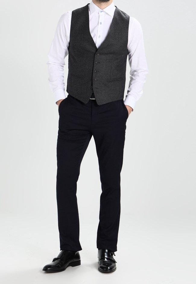 Tommy Hilfiger Tailored Suit waistcoat - dark grey - (Pre-owned) -  Zalando.ie