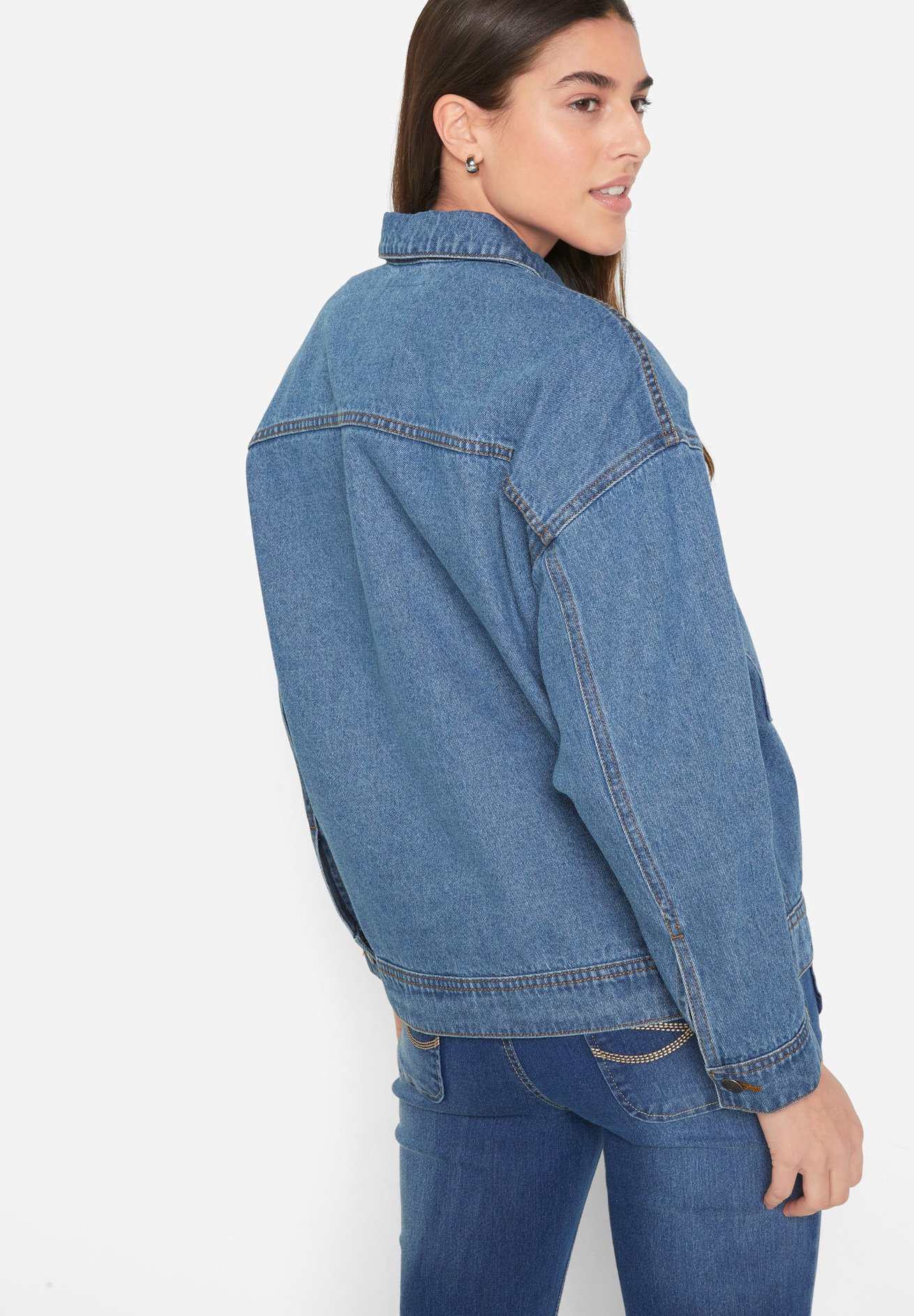 bonprix Giacca di jeans - light blue/celeste - Zalando