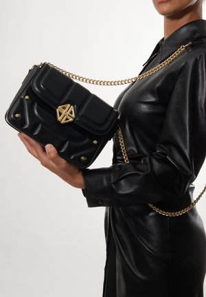 4US 4US - BORSA A TRACOLLA IN ECOPELLE PER DONNA - Umhängetasche - black