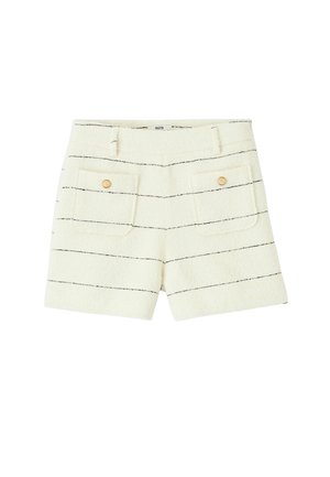 BZB, EN RAYÉ - Short - blanc écru