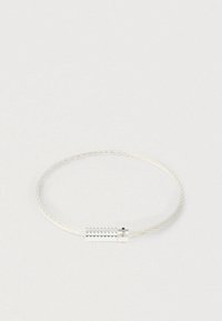 PYRAMID GUILLOCHE CABLE BRACELET - Armband - silver-coloured