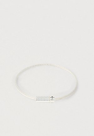 PYRAMID GUILLOCHE CABLE BRACELET - Rokassprādze - silver-coloured