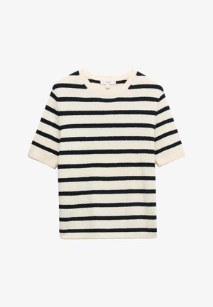 Marks & Spencer, RICH STRIPED BOUCLÉ - T-shirt print - ivory mix