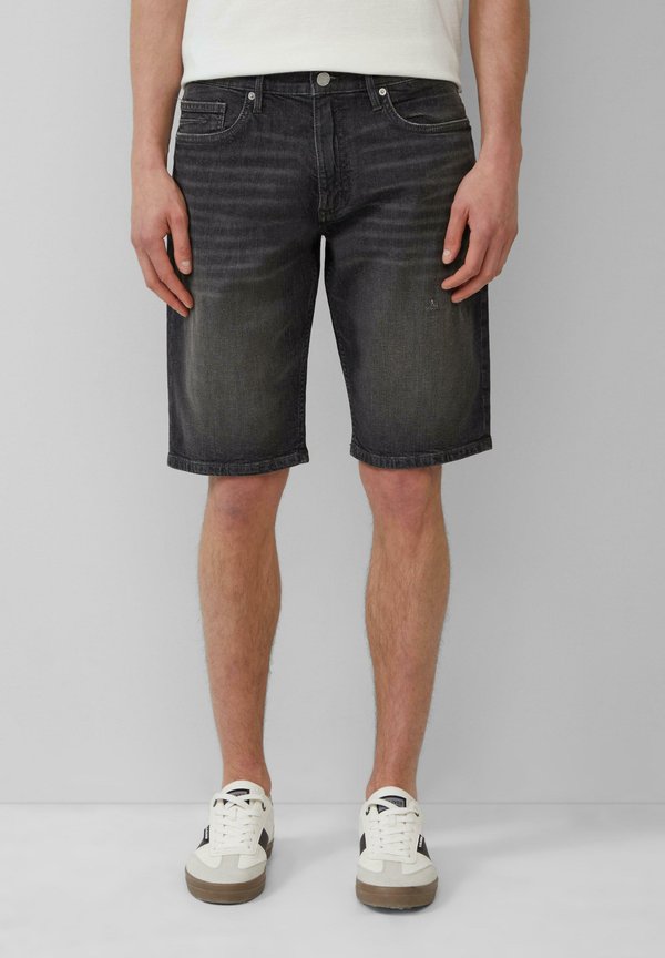 BERMUDA-REGULAR FIT MID RISE STRAIGHT LEG - Jeans Shorts - dunkelgrau