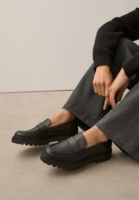 Next WIDE FIT FOREVER COMFORT CHUNKY - Jalga libistatavad jalanõud - black denim