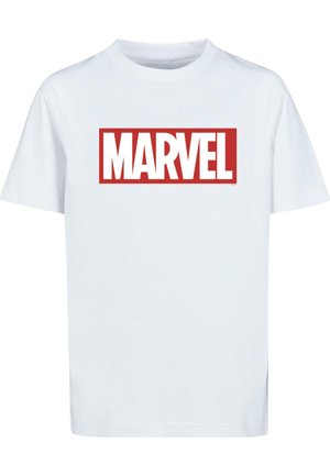MARVEL COMICS - SIMPLE LOGO - Print T-shirt - white