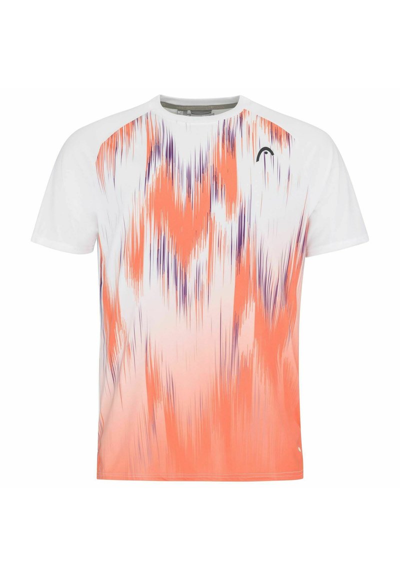 Head T-shirt print oranje