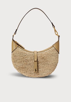 Polo Ralph Lauren, POLO ID RAFFIA MINI SHOULDER BAG - Käsilaukku - natural