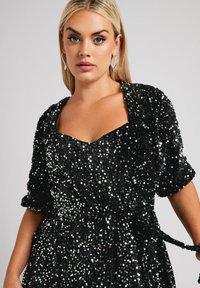 Yours Clothing SEQUIN - Blouse - black