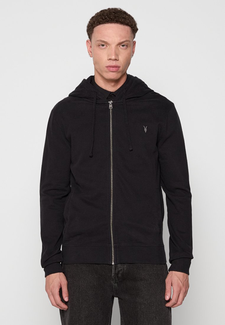 AllSaints Sweater met rits zwart AllSaints Sweater met rits zwart