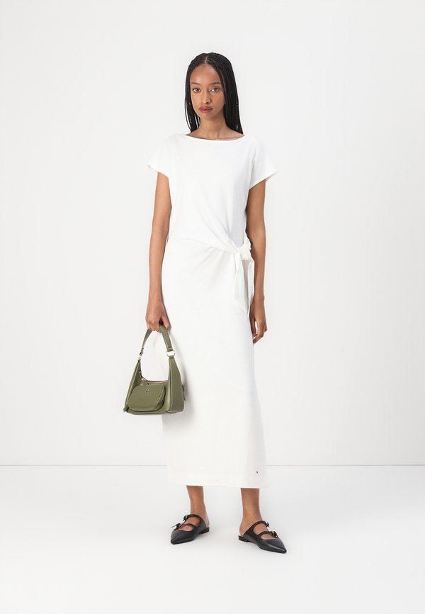 KNOT BOAT MIDI DRESS - Jersey dress - ecru2