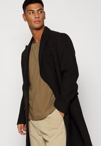 Isaac Dewhirst LONG PEA COAT - Casaco clássico - new army