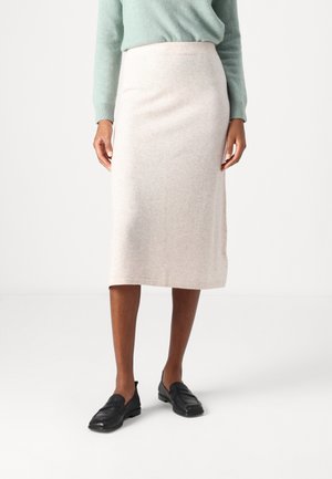 Davida Cashmere A-linjainen hame - beige