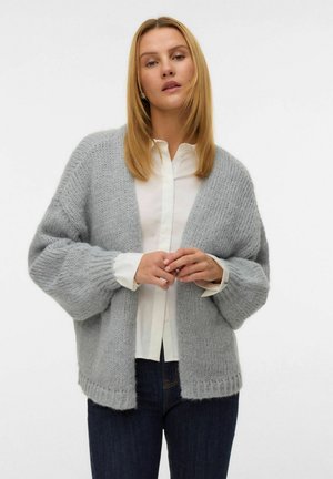 VMMAYBE OPEN NOOS - Vest - light grey melange