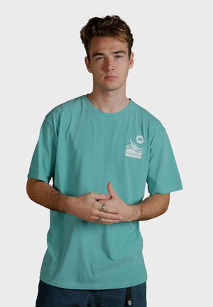 T-shirt imprimé - turquoise