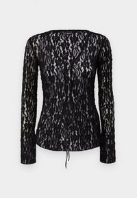 TIE FRONT  - Blusa - black