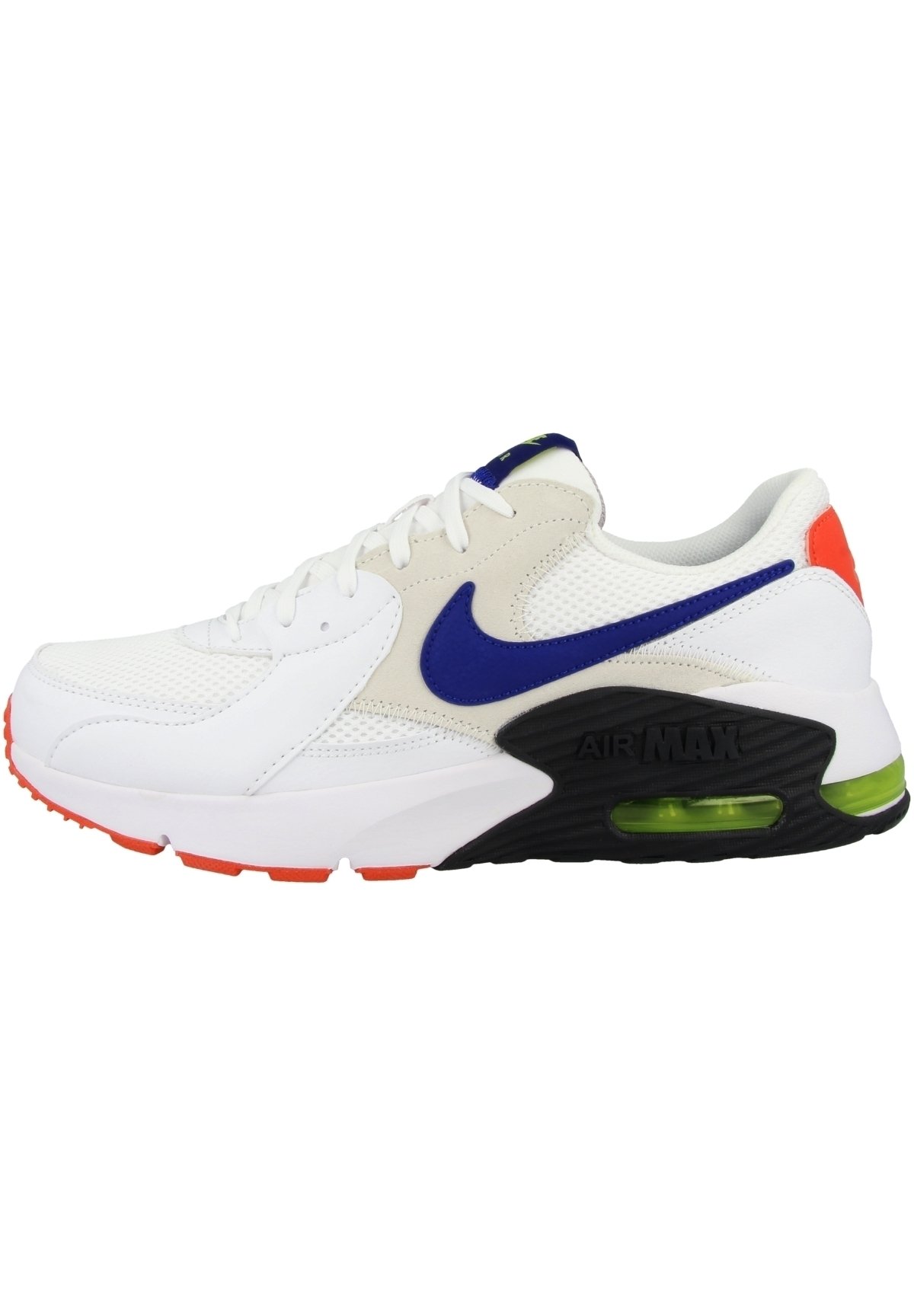 Nike Sportswear EXCEE - Sneaker low - white-hyper blue-bright cactus-track  red (cd4165-101)/weiß - Zalando.de