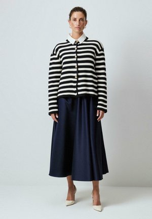 STRIPED - Kardigán - navy blue