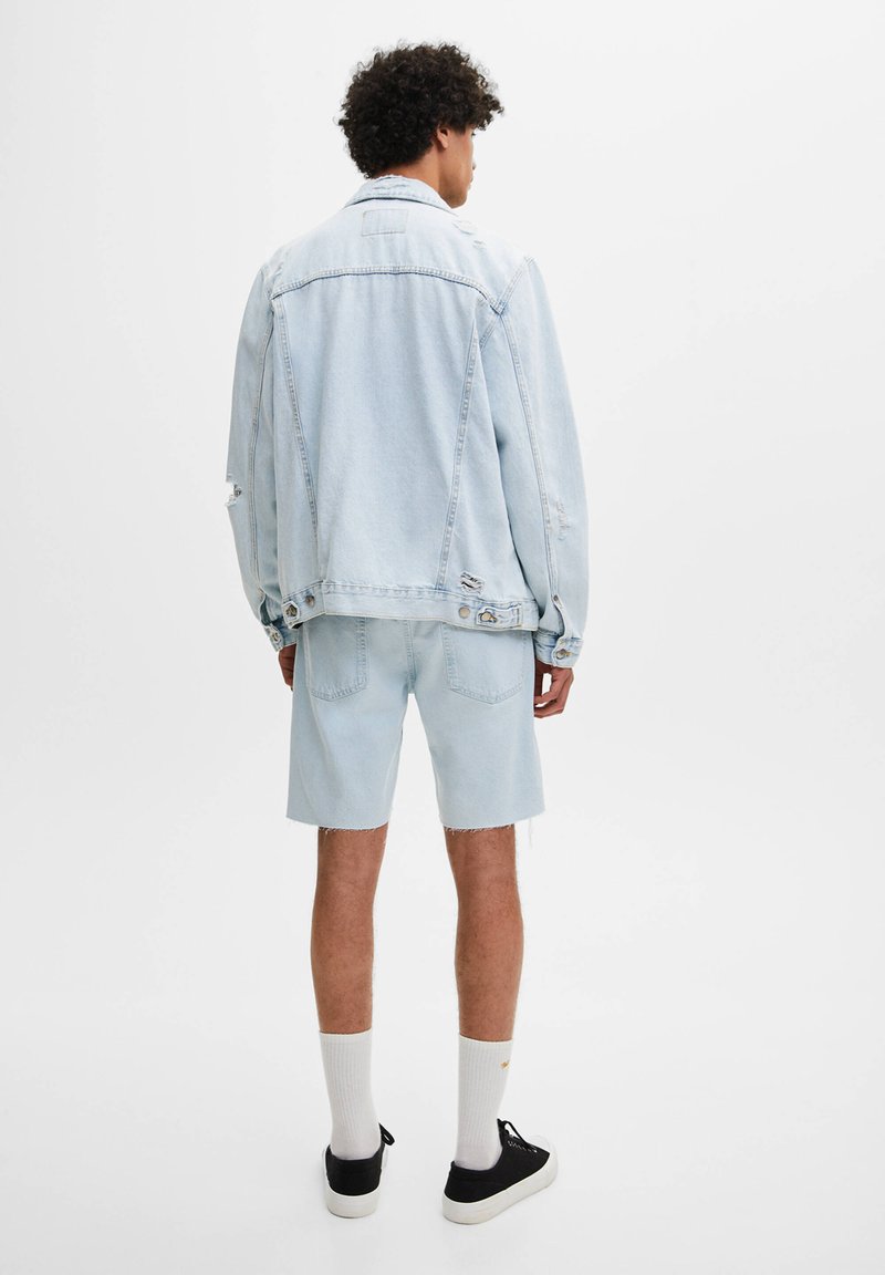 Herren Skinny Fit | PULL&BEAR Jeans Shorts stone blue denim/stone-blue denim - VK17933 Herren Skinny Fit | PULL&BEAR Jeans Shorts stone blue denim/stone-blue denim - VK17933