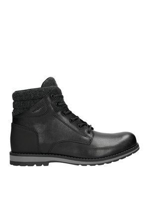 Schnürstiefelette - black