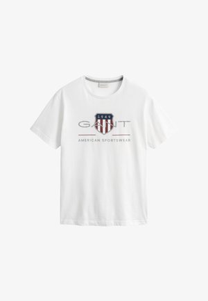 GANT, REG ARCHIVE SHIELD SS T-SHIRT, biały