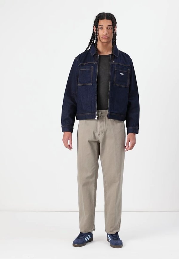 ICON HARDWORK ZIP UP JACKET - Denim jacket - rinse indigo2