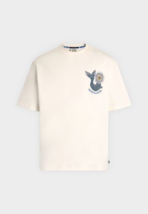 Scotch & Soda, FRONT AND BACK ARTWORK LOOSE FIT  - Μπλουζάκι με στάμπα - eggnog