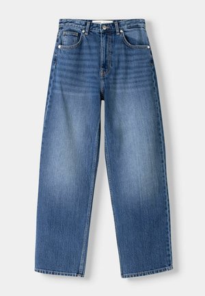 Bershka Straight leg jeans - dark blue